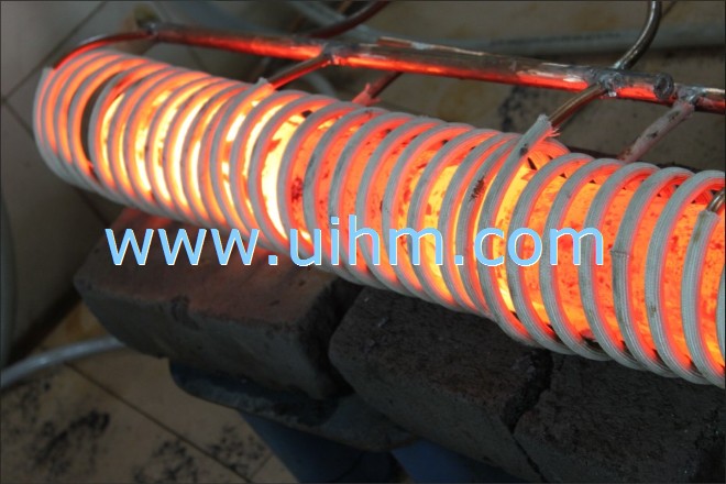 induction forging 12cm steel bars by 120KW machine-3