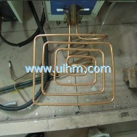 flat shape induction coil for surface heating