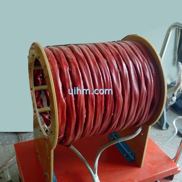hydraumatic moveable flexible air cooled induction coil