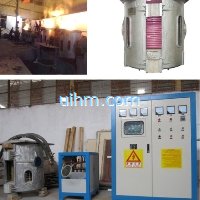 kgps induction furnace of 1000kw with aluminum furnace