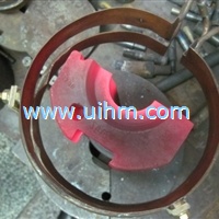 parallel shape induction coil heating metal