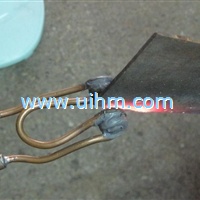 u shape induction coil with magnetic ferrites for heating knife