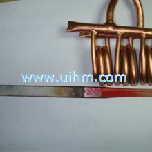 three parallel induction coils for heating knife