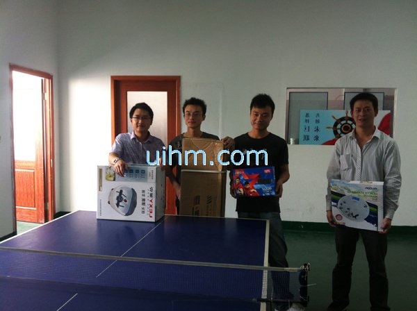 pingpang game between workers in 2012 of UM