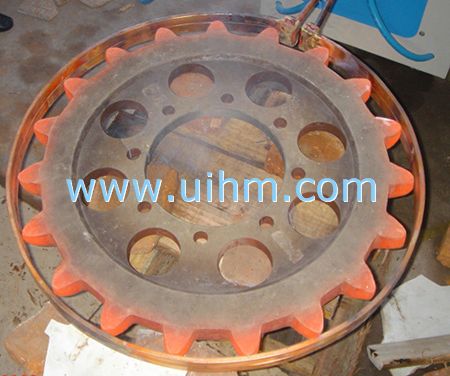 induction heating gear for hardening