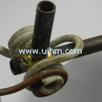 ear shape induction coil for special induction heating