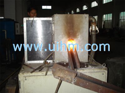 induction forging copper pipe (IGBT-100KW-10-30KHz ø10mm-20mm)