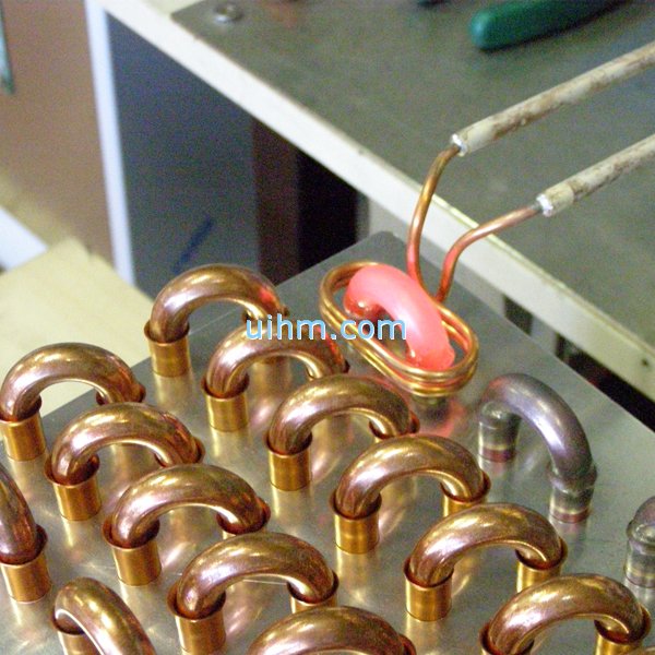 UHF induction brass solder