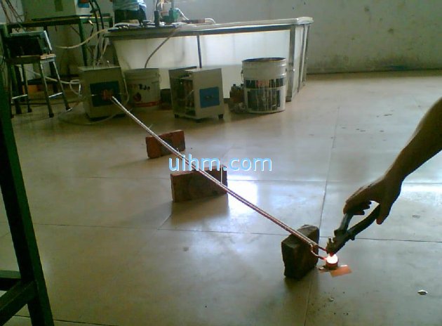 custom-design long induction coil for heating steel rod