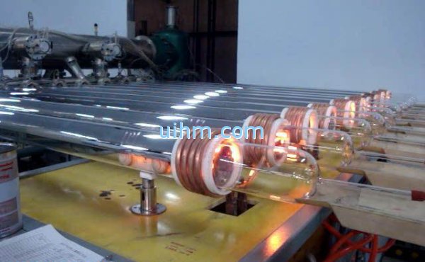 induction vacuum coating for solar collector tube