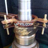 induction quenching axle