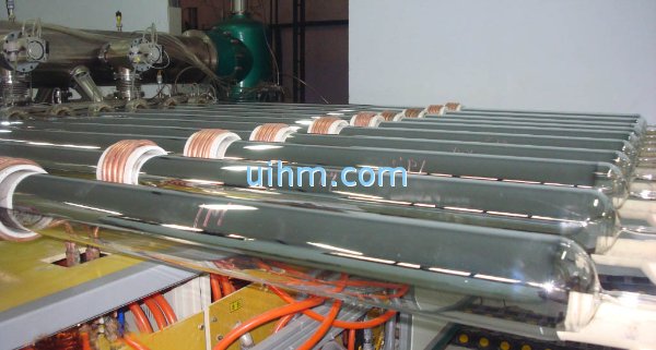 ultra-high frequency(UHF) induction vacuum coating for solar collector tube