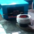 induction heating steel pipe by 100kw induction heater um-100ab-mf