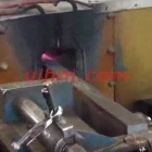 induction hot pressing steel plate for forklift by 350kw induction heater um-350ab-mf