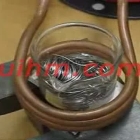 induction melting tin (not steel wire)
