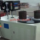 induction shrink fitting motor with rotating platform (double station)