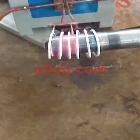 induction shrink fitting steel shaft axle