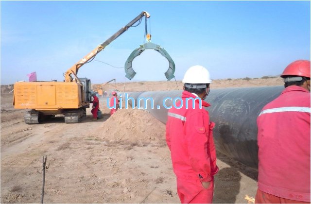 Air Cooled clamp coil (half-open coil) for preheating gas pipeline