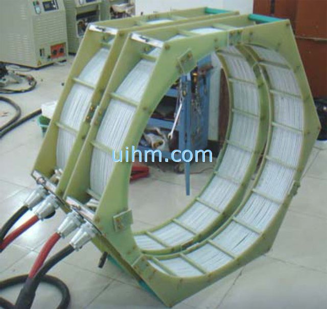 air cooled cylinder induction coil for heating gas pipeline by UM-DSP80A-HF