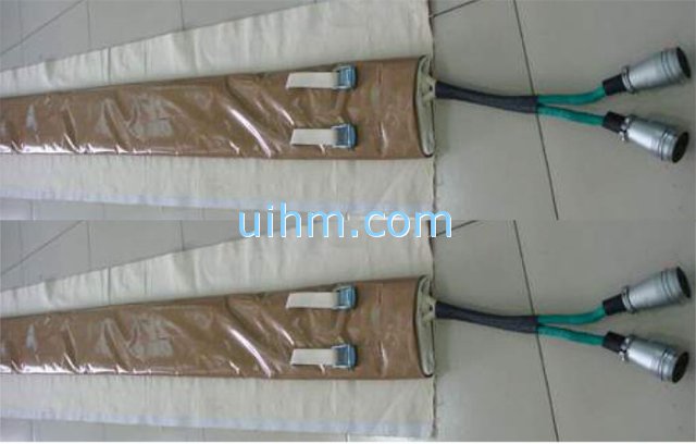 band shape induction coil for induction heating gas pipeline (400 C degree)