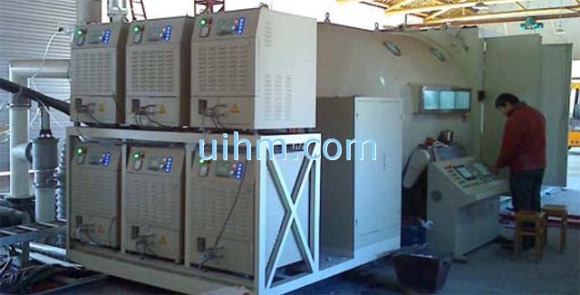 induction vacuum coating with multi UM-DSP induction heater
