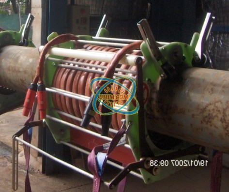 air cooled clamp coil for preheating oil pipeline