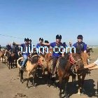 2015 tour of riding horse in prairie of UM team