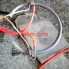 quick induction heating cambered, half-round steel rod or steel pipe without induction coil