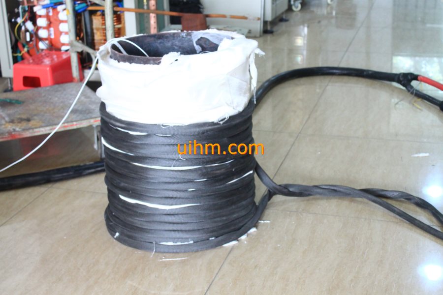 60 meters long flexible air cooled induction coil for shrink fitting works (1)