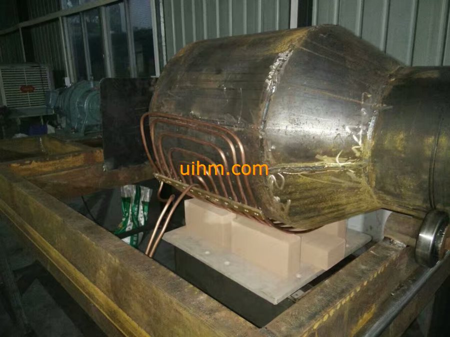 customized half open induction coil for heating steel roller