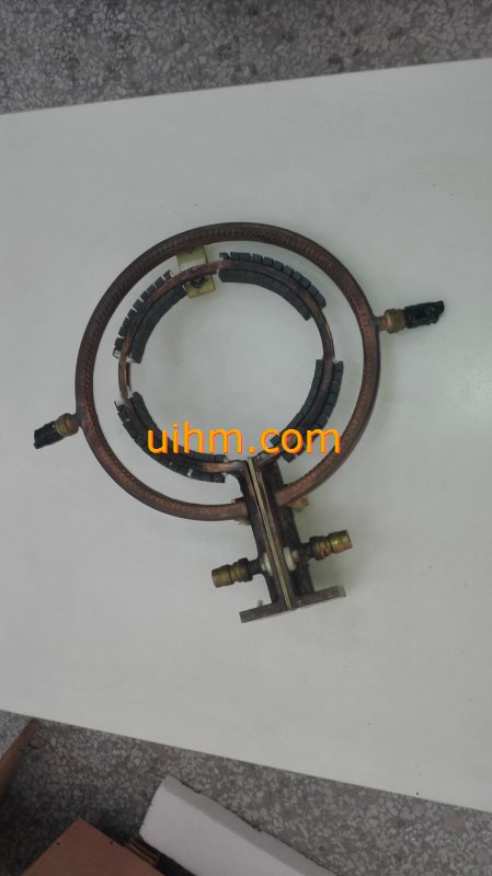 customized induction coil with ferrite magnet for quenching engine surface (12)