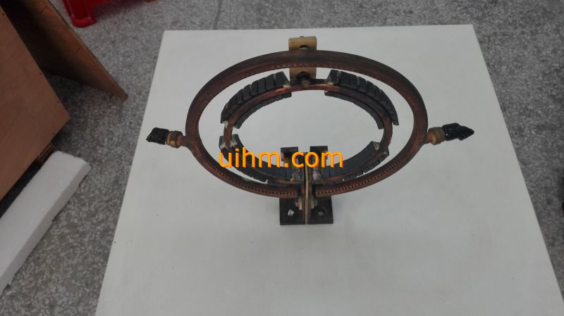 customized induction coil with ferrite magnet for quenching engine surface (13)