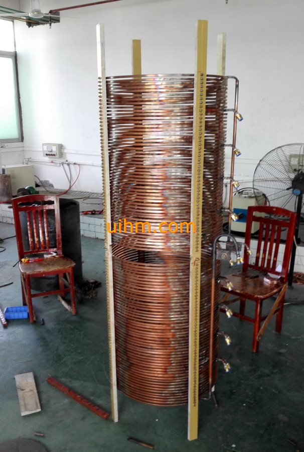 induction coil for heating graphite cylinder mould