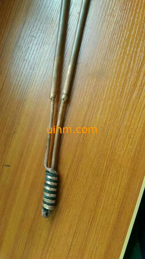 induction coil for heating inner hole