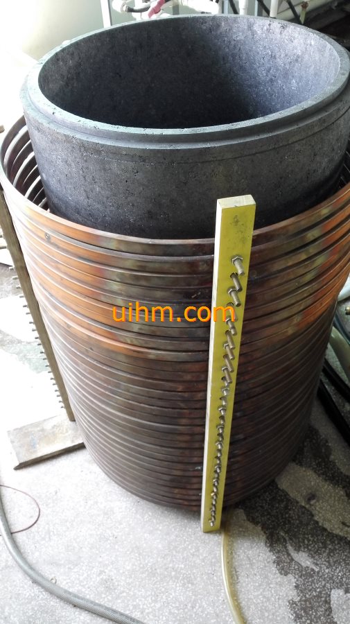 large customized induction coil for heating graphite (2)