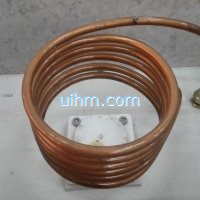 helical induction coils for gold melting works
