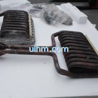 induction coils for annealing spring leaf
