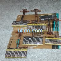 induction coils for tempering spring leaf of truck