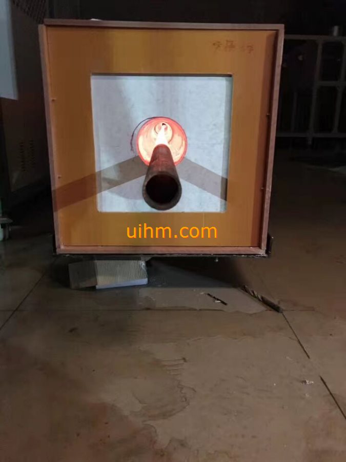 induction tempering long steel rod with customized series connection induction coil_1