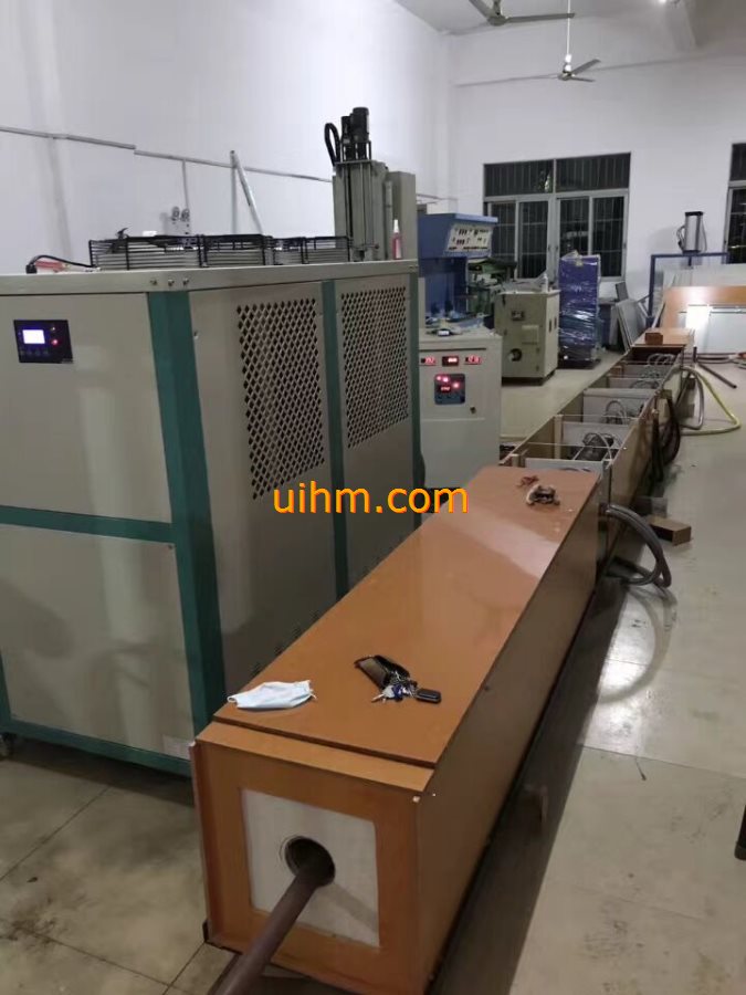 induction tempering long steel rod with customized series connection induction coil_2
