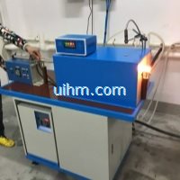 auto feed system for induction forging