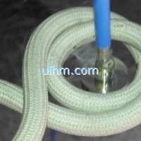 induction brazing fiber interface by uhf machine