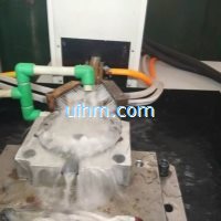 induction quenching auto parts by customized induction coil