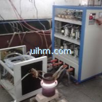 induction tempering steel pipe by 160kw induction heater