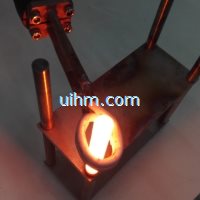 water cooled flexible handheld induction coil for heating SS steel pipe