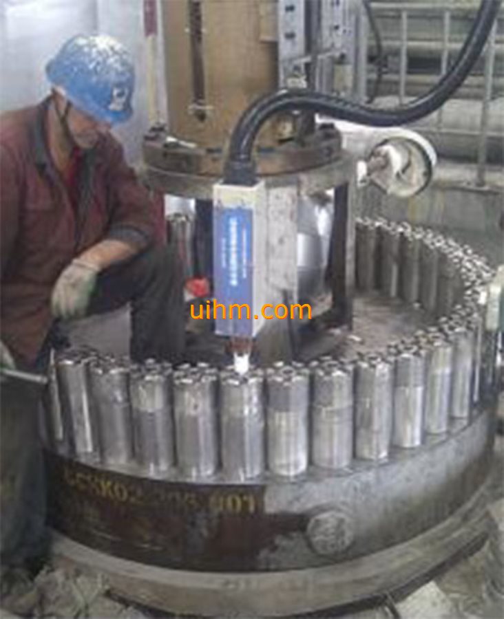induction bolt expansion for turbine