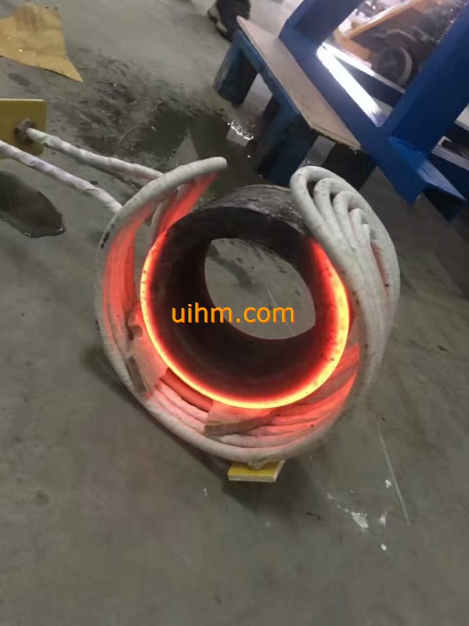 induction heating parts of steel ring