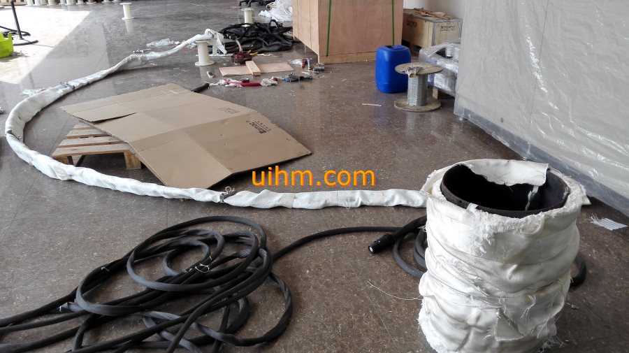 induction heating steel pipes with air cooled flexible induction coil (1)