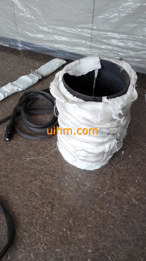 induction heating steel pipes with air cooled flexible induction coil (3)