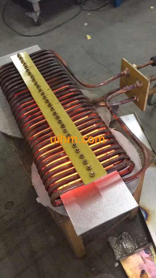 induction steel plates by RF induction heater